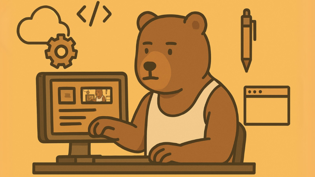 How to build a website featuring a bear.