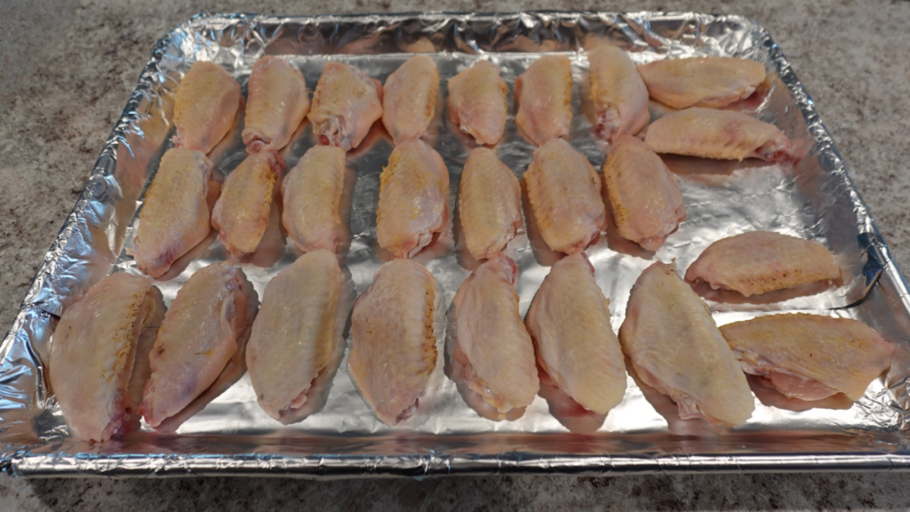 To be- crispy wing dried and torched.